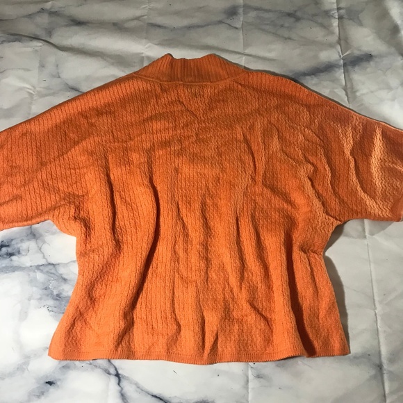 St. John Yellow Label Bright Orange Wool Sweater - Picture 5 of 6